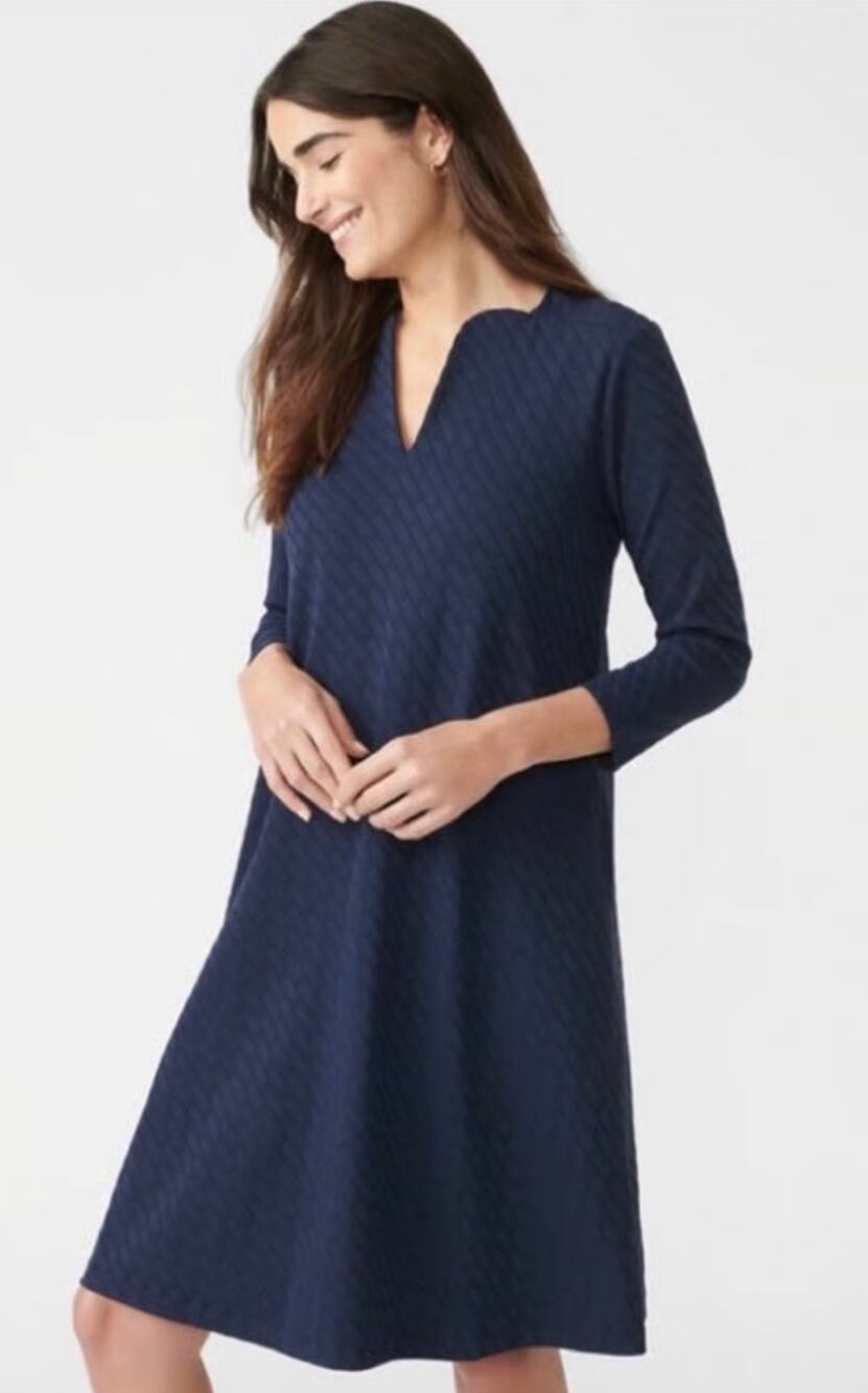 J.McLaughlin Womens S Navy Octavia Fernwood Geo Jacquard Mini Dress NEW